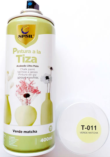 Spsil Pintura A La Tiza Spray Κιμωλίας T-011 Verde Matcha Matcha Πράσινο 400ml T-011