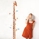 Mimi'lou Kids Growth Height Chart Wall Sticker with Design Animals Safari Height