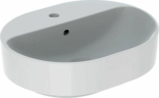 Geberit VariForm Deasupra Blatului Chiuvetă Porțelan 50x40x11cm Alb