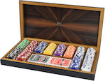 Set von 300 nummerierten Pokerchips 11.5gr in Box mit 2 Kartenspielen