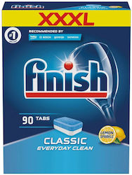 Finish Classic 90 Κάψουλες Πλυντηρίου Πιάτων με Άρωμα Λεμόνι