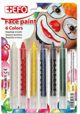 Carnival Face Painting Color Sticks Multicolor 6pcs