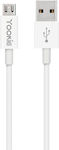 Yookie CB1 2m Regular USB 2.0 to micro USB Cable White (40146)