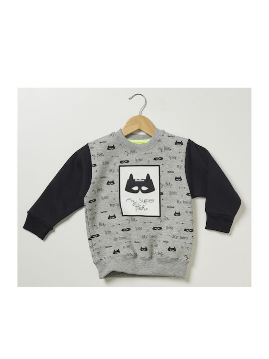 Reflex sweatshirt set grey-black