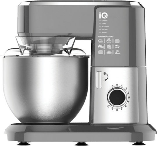 IQ Κουζινομηχανή 1300W με Ανοξείδωτο Κάδο 6lt Γκρι