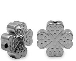 Hematite clover bead 8mm - 1pcs