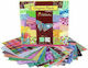 Avenue Mandarine Χαρτόνι Floral Origami Flowers 60 Φύλλα 20x20εκ.