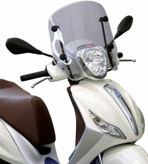 Fabbri Getöntes Visier Motorrad Sommerlicher Licht-Rauch für Piaggio Medley 125 / Medley 150 2016-2019 3288/LD