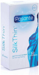 Pasante Prezervative SilkThin 12 Bucăți 53mm Natural