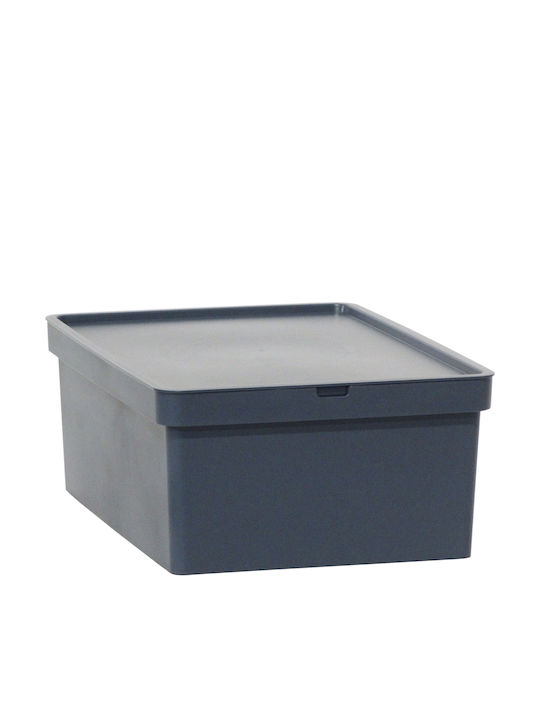 Viomes Nova Πλαστικό Κουτί Αποθήκευσης με Καπάκι Μπλε 35.5x25.5x13.5cm