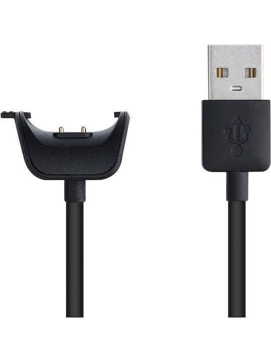 KWmobile USB Charging Cable Зарядно за Samsung Gear Fit 2 / Fit 2 Pro - Samsung Gear Fit 2 / Fit 2 Pro Черен
