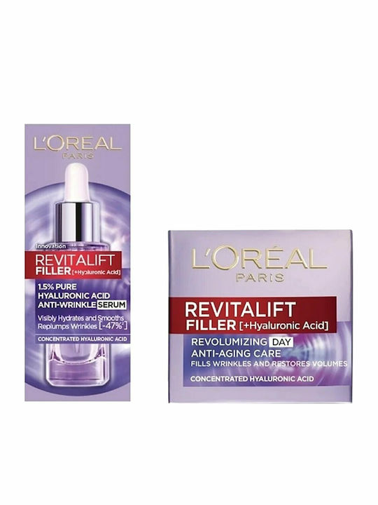 L'Oreal Paris Revitalift Filler Σετ Περιποίησης για Αντιγήρανση & Ενυδάτωση 2τμχ
