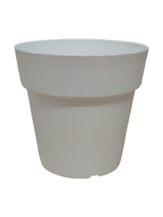 Viomes Linea 868 Flower Pot 1,2lt In White Colour 13x13cm