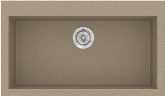 Sanitec Classic Ένθετος Νεροχύτης από Συνθετικό Γρανίτη Μ79xΠ50cm Granite Taupe