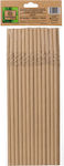 Intertan Paper Drinking Straws Brown 25pcs