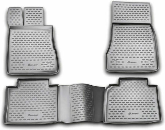 Novline Set of Front and Rear Mats 4pcs for Mercedes-Benz S 1998-2005 Black