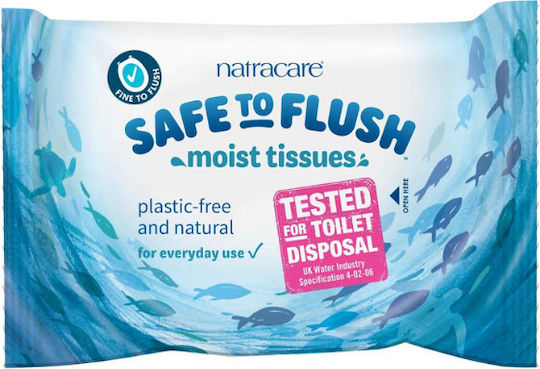Natracare Safe to Flash Moist Tissues Pads for the Body 30pcs