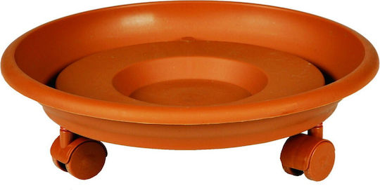 Viomes 271 Teller Topf Kunststoff Terracotta Räder 26x26cm