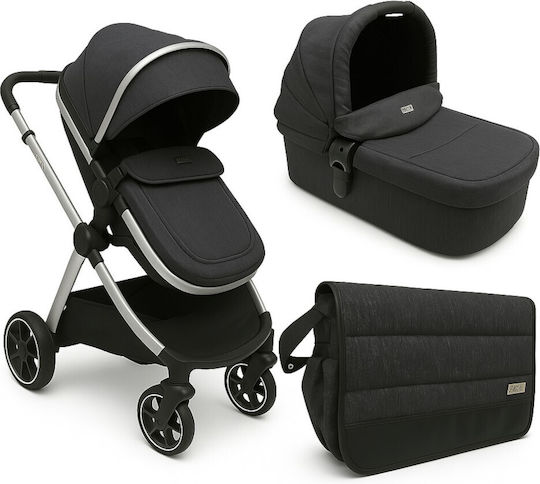 Kikka Boo Maui Adjustable 2 in 1 Baby Stroller Suitable for Newborn Gray 9kg