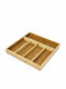 Relaxdays Wooden Drawer Cutlery Tray 34x33.5x4.2 cm Brown