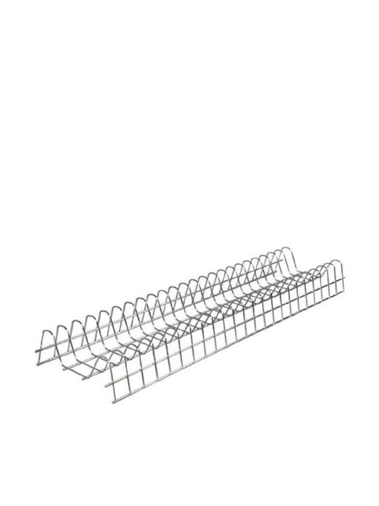 Starax Cabinet Dish Rack Metallic in Silver Colour 26x75x10cm