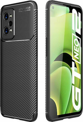 Tech-Protect Carbon Umschlag Rückseite Silikon Schwarz (Realme GT Neo 2 / Realme GT Neo 3T 5G)