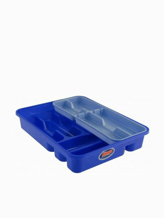 Dassimpo Plastic Drawer Cutlery Tray 31x39x7cm Blue