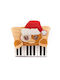 Loungefly Gremlins Gizmo Holiday Keyboard Παιδικό Πορτοφόλι με Clip για Κορίτσι Καφέ
