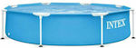 Intex Pool PVC with Metallic Frame 244x244x51cm