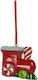 Marva Christmas Polyresin Train Ornament Red