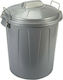 Hega Hogar 13722 Waste Bin Waste Plastic Gray 51lt 1pcs