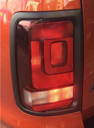 Μάσκες Φαναριών Πίσω για Volkswagen Amarok Διακοσμητικές Γρίλιες Πίσω Φαναριών για VW Amarok Σετ Μαύρες