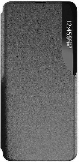 Ancus Smart Flip Book Δερματίνης Μαύρο (Galaxy A02s)