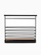 General Trade Metallic Black Cutlery Drainer 16x7x7cm