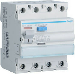 Hager Ρελέ Διαρροής 4x63A 400V
