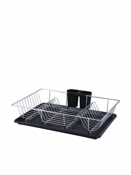 Violet Design Kitchen Sink Organizers Plastic In Black Colour