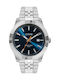 Le Dom Men's Watch 43mm Battery with Silver Metal Bracelet