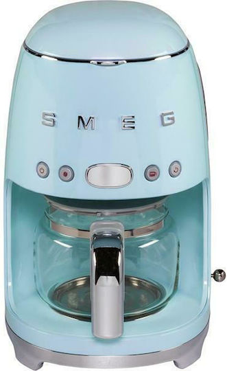 Smeg Προγραμματιζόμενη Καφετιέρα Φίλτρου 1050W Pastel Blue