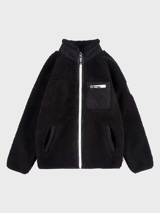 Levi's Kinder-Sweatjacke mit Kapuze Schwarz