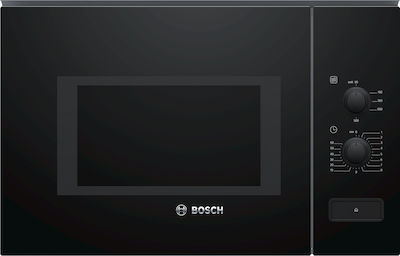 Bosch Εντοιχιζόμενος Φούρνος Μικροκυμάτων 25lt Μαύρος