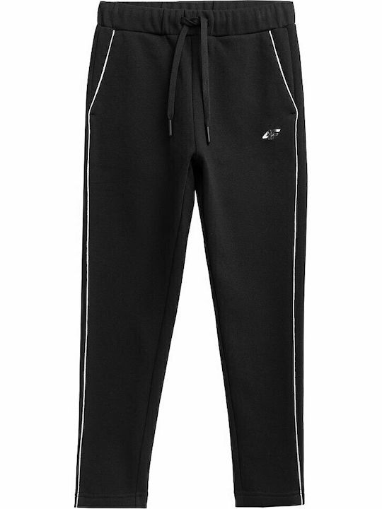 4F Copilăresc Pantalon de Trening Negru 1buc