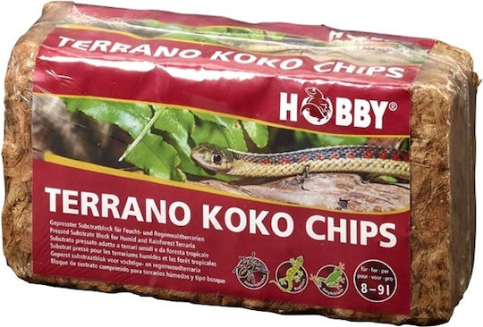 Hobby Aquaristik Terrano Koko Chips Substrate for Reptiles Terrarium 650gr