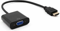 Nilox Konverter HDMI männlich zu VGA weiblich Schwarz (NXADAP01)