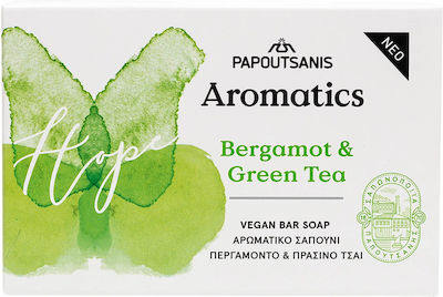 Papoutsanis Aromantics Bergamot & Green Tea Soap Bar 125gr