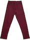 Kids Legging Long Burgundy 154