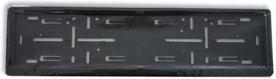 Car License Plate Frame Plastic 53 x 13cm Black