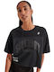 Superdry Women's Oversized Crop T-shirt Black