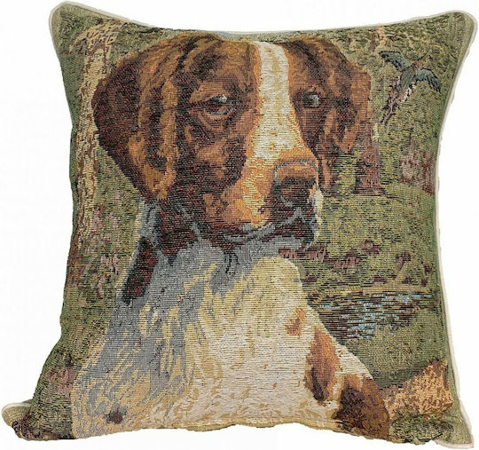 Linea Home Μαξιλαροθήκη Dog Μπεζ 40x40εκ.