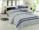 Le Blanc Duvet Set Single 160x240cm Brooklyn Ice 2pcs