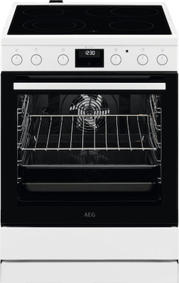 AEG CCB6440ABW Κουζίνα 73lt με Κεραμικές Εστίες Π59.6εκ. Λευκή
